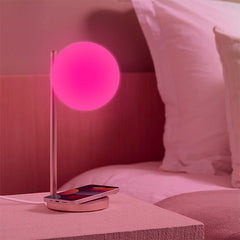 Lexon Bubble Lamp - Lampada da scrivania con caricatore wireless integrato - Oro