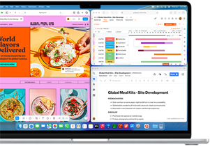 MacBook Air con diverse app aperte