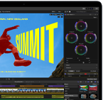 Un MacBook Airs su cui viene montato un video per dimostrare le capacità del chip M5