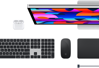 Accessori per Mac: AirPods, Studio Display, Magic Keyboard, Magic Mouse, Magic Trackpad, cavo di ricarica MagSafe
