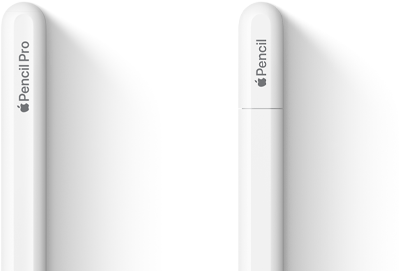Apple Pencil Pro e Apple Pencil (USB-C) affiancate