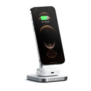 Supporto di Ricarica Wireless Magnetico 2 in 1 per iPhone 12 e AirPods Pro