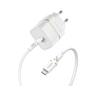 Caricatore da muro Usb-C 20w + Cavo Usb-C-Lighting 1m - Bianco