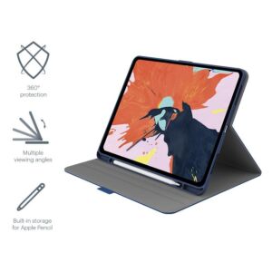 Custodia Tekview con porta Apple Pencil per iPad 10.9" e 11" - Blu
