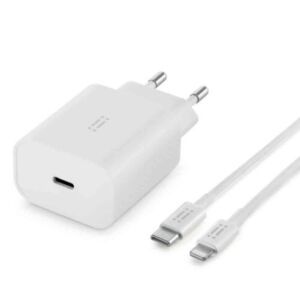 Alimentatore da rete USB-C 20W con cavo da Lightning a USB-C MFI