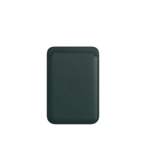 Portafoglio MagSafe in pelle per iPhone - colore Verde Foresta