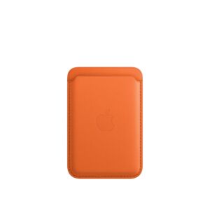 Portafoglio MagSafe in pelle per iPhone - colore Arancione