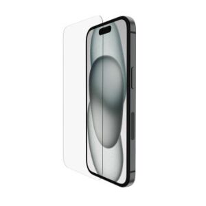 Pellicola in Vetro Temperedglass iPhone 15 con supporto per l’installazione incluso