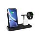 Dock di ricarica Qi di Zens con stand per iPhone con Lightning, Apple Watch, AirPods e USB-A
