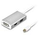 Macally - Adattatore Mini DisplayPort a DVI/HDMI/VGA con supporto Ultra HD (4K)