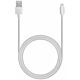 Aiino - Apple Woven Lightning Cable MFI Metal 1,2 mt - Silver