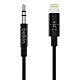 Cavo audio da 3,5 mm con connettore Lightning - 0,9 Metri - Nero