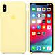 Custodia Apple in silicone per iPhone XS Max - Giallo crema