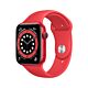 Apple Watch Serie 6 GPS - Cassa in Alluminio Rosso con Cinturino Sport Rosso - 44mm