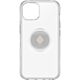Custodia Serie Otter + Pop Symmetry con PopSockets PopGrip integrato per iPhone 13 - Trasparente
