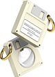 Portachiave AirTag Floppy Disk - Bianco