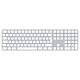 Magic Keyboard con Touch ID e tastierino numerico per Mac con chip Apple - Italiano - Tasti bianchi[Ricondizionato]
