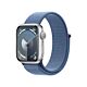 Apple Watch Series 9 GPS Cassa in Alluminio Argento con Cinturino Sport Loop Blu Inverno - 41mm