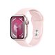 Apple Watch Series 9 GPS Cassa in Alluminio Rosa con Cinturino Sport Rosa Confetto - 41mm - S/M