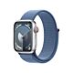 Apple Watch Series 9 GPS + Cellular Cassa in Alluminio Argento con Cinturino Sport Loop Blu Inverno - 41mm