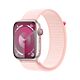 Apple Watch Series 9 GPS + Cellular Cassa in Alluminio Rosa con Cinturino Sport Loop Rosa Confetto - 45mm