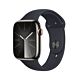 Apple Watch Series 9 GPS + Cellular Cassa in Acciaio inossidabile Grafite con Cinturino Sport Band Mezzanotte - 45mm - S/M