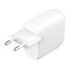 Caricabatterie Da Parete Dual 30w Porta Usb-C Pd 60w - Bianco