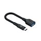 Adattatore nero da USB-C a USB-A 10Gbps