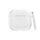 Cover protettiva trasparente con moschettone per AirPods 4