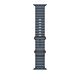 Cinturino Ocean blu salmastro (49 mm) - Titanio naturale