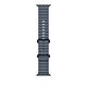 Cinturino Ocean blu salmastro (49 mm) - Titanio nero