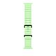 Cinturino Ocean verde neon (49 mm) - Titanio nero