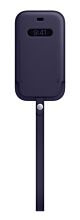 Custodia a tasca MagSafe in pelle per iPhone 12 mini - Viola profondo