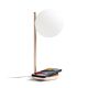 Lexon Bubble Lamp - Lampada da scrivania con caricatore wireless integrato - Oro