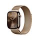 Apple Watch Series 10 GPS + Cellular Cassa in Titanio Oro con Cinturino Loop in maglia milanese Oro