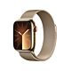 Apple Watch Series 9 GPS + Cellular Cassa in Acciaio inossidabile Oro con Cinturino Loop Milanese