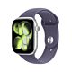 Apple Watch Series 11 GPS - Cassa in Alluminio Argento con Sport Band Viola Nebbia - M/L