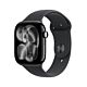 Apple Watch Series 11 GPS + Cellular - Cassa in Alluminio Jet Black con Sport Band Nero - M/L