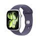 Apple Watch Series 11 GPS + Cellular - Cassa in Alluminio Argento con Sport Band Viola Nebbia - S/M