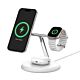 BoostCharge Pro Supporto di ricarica wireless 3 in 1 con tecnologia magnetica Qi2 (15 W) - Bianco