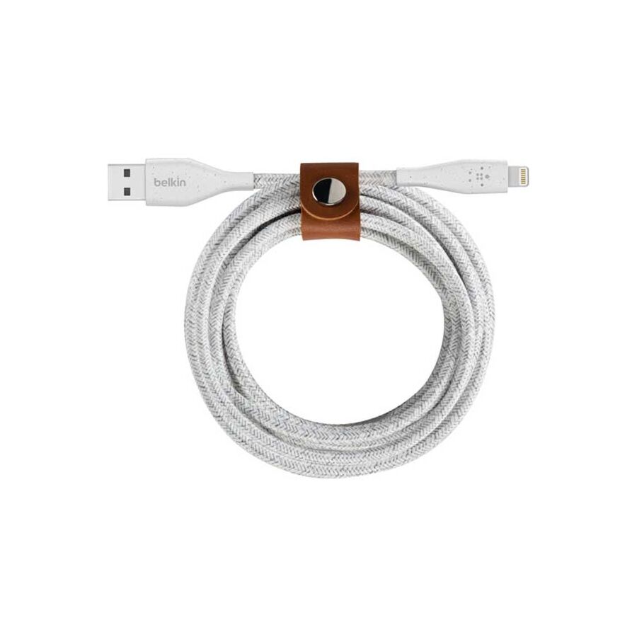 Belkin - Cavo da Lightning a USB-A con cinturino DuraTek Plus - Bianco