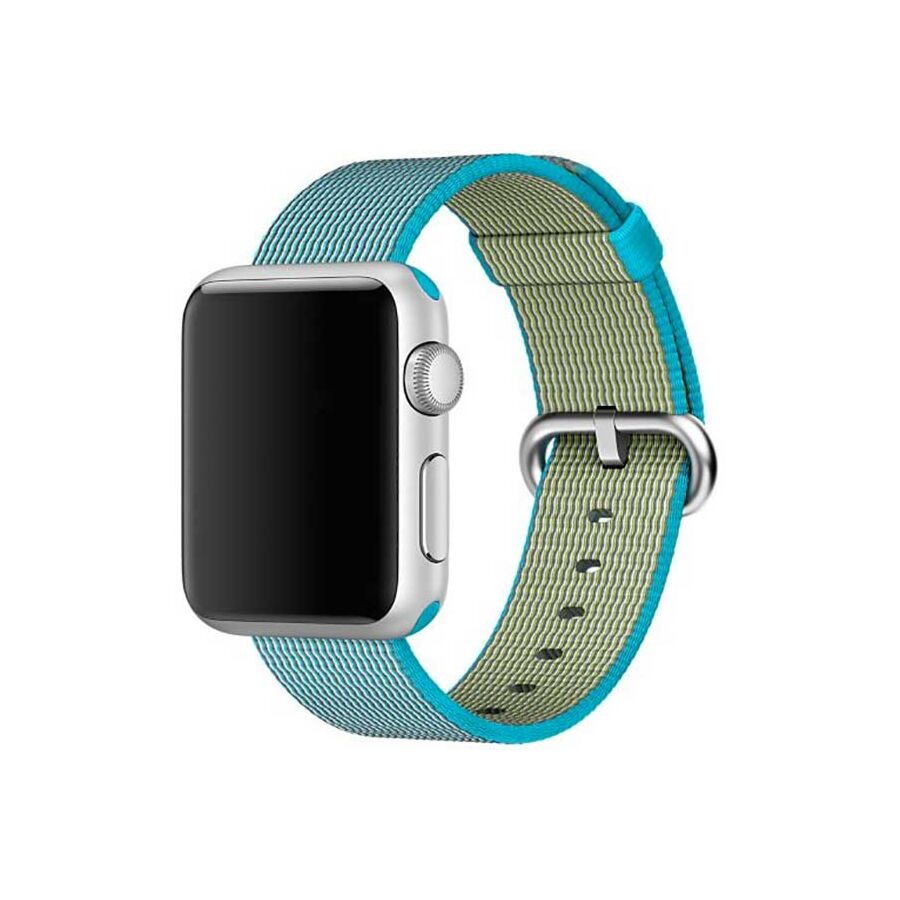 Cinturino in Nylon Intrecciato Scuba Blue (38 mm)