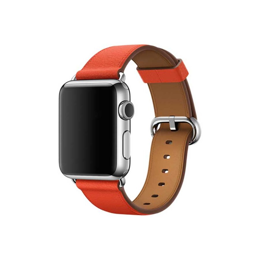 Cinturino Pelle Fibbia Classica Rosso (38 mm)