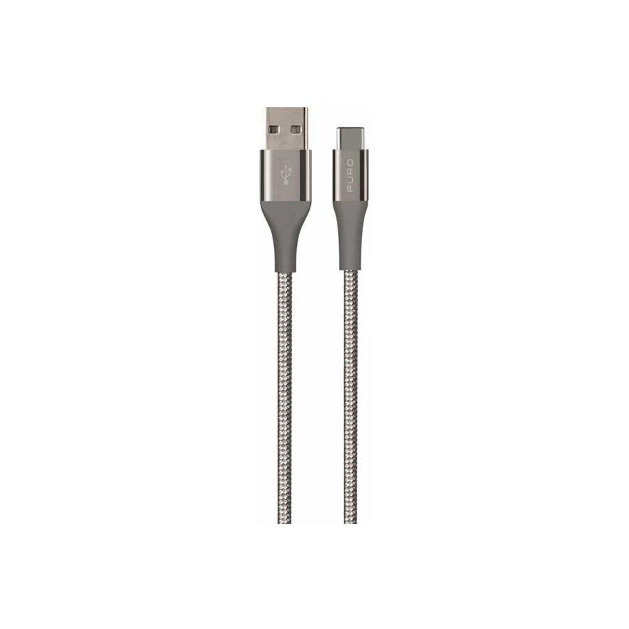 Puro - Cavo di Ricarica e Sincronizzazione USB to Type-C 2.0 - Fabric K2 - 1 mt