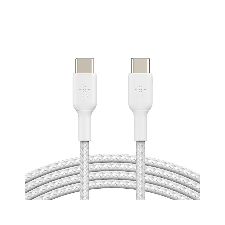 Cavo intrecciato da USB-C a USB-C 1 metro - Bianco
