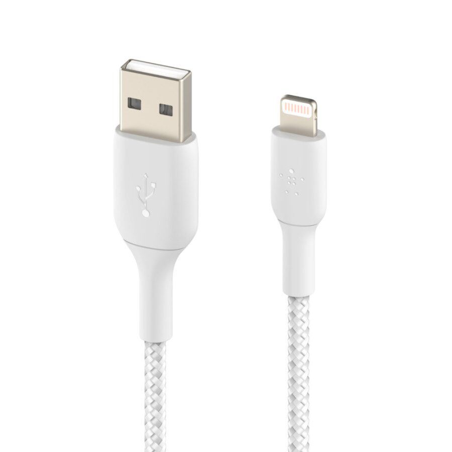 Cavo intrecciato Lightning/USB-A  (1 mt.) Bianco