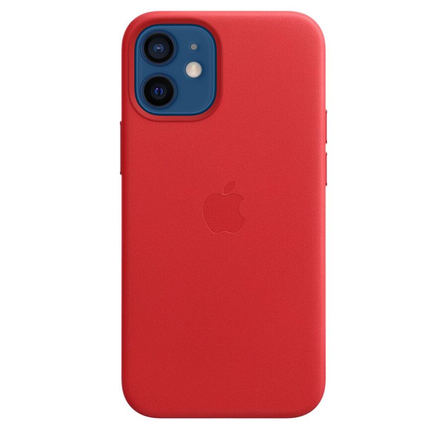 Custodia MagSafe in pelle per iPhone 12 mini - Rosso