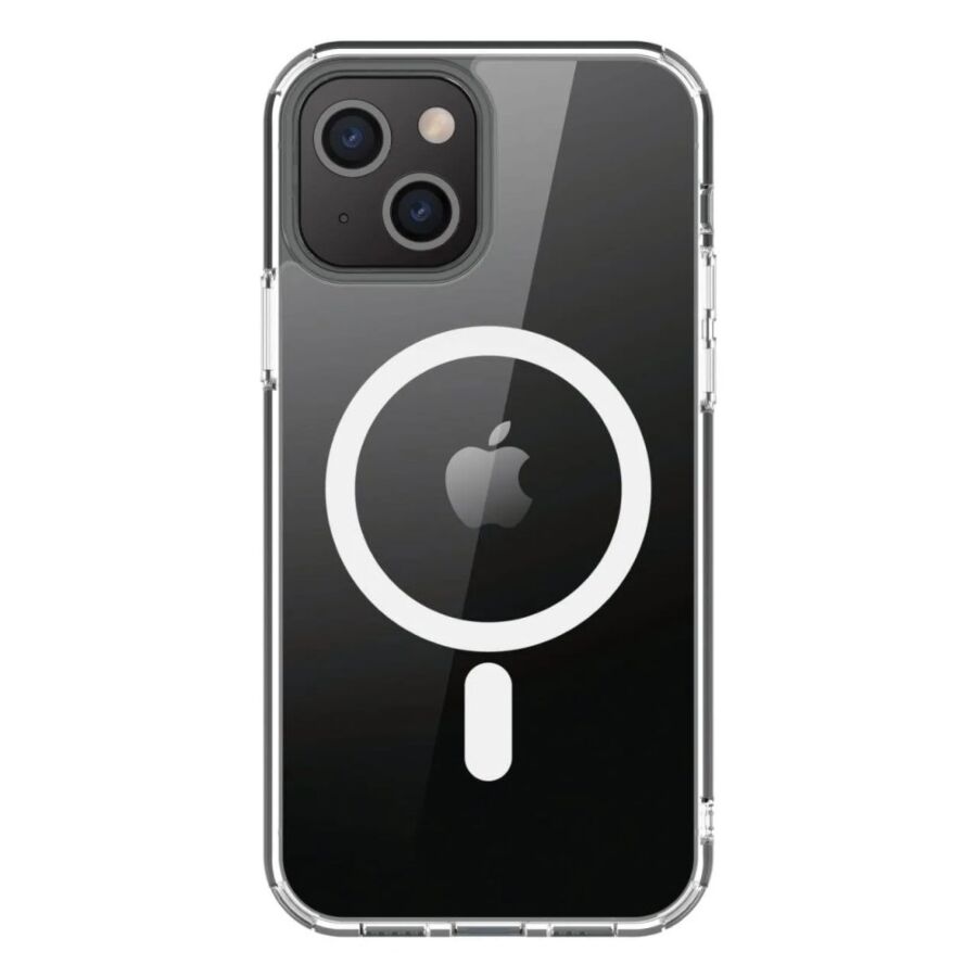 Custodia in TPU con magneti integrati ''LITE MAG'' per iPhone 13 - Trasparente