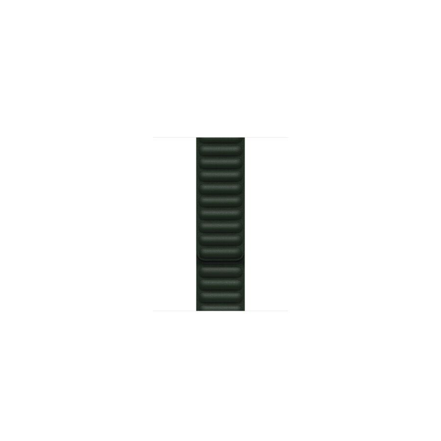 41mm Sequoia Green Leather Link - S/M