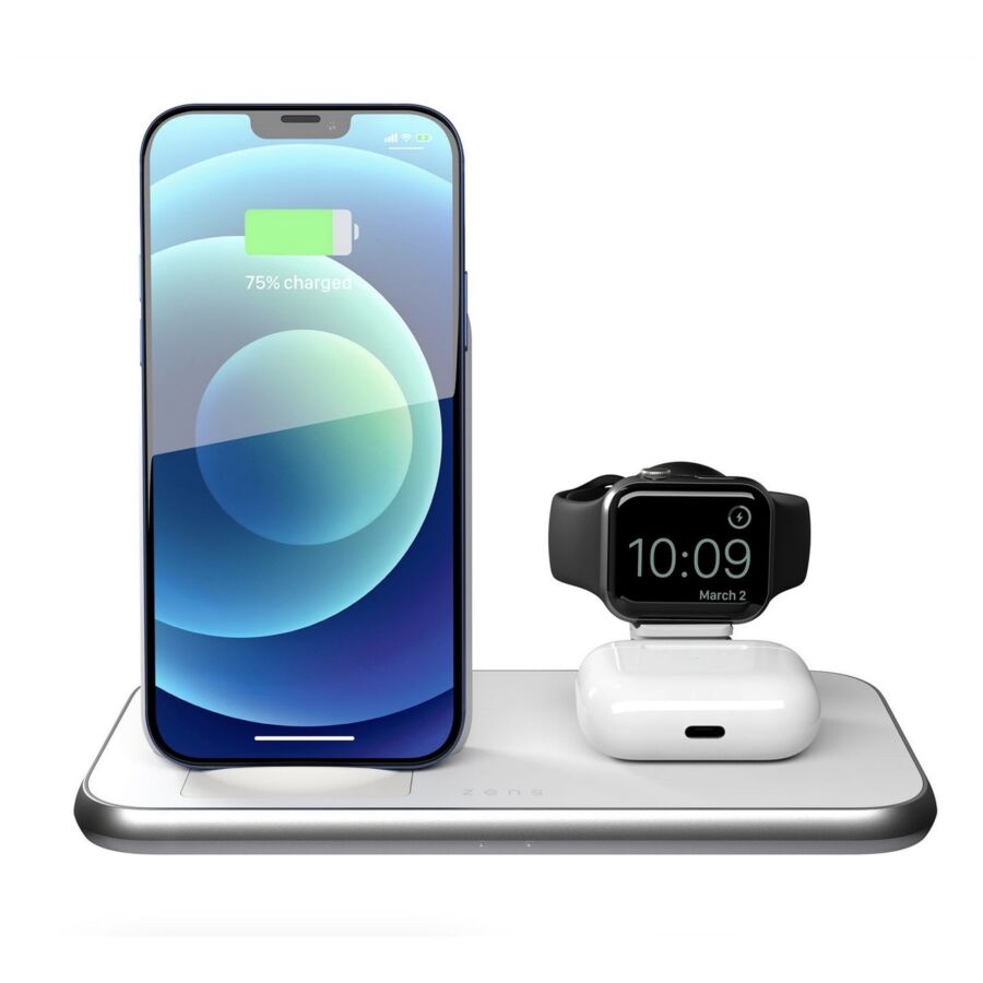 Stand Ricarica Wireless 4-In-1 - Bianco